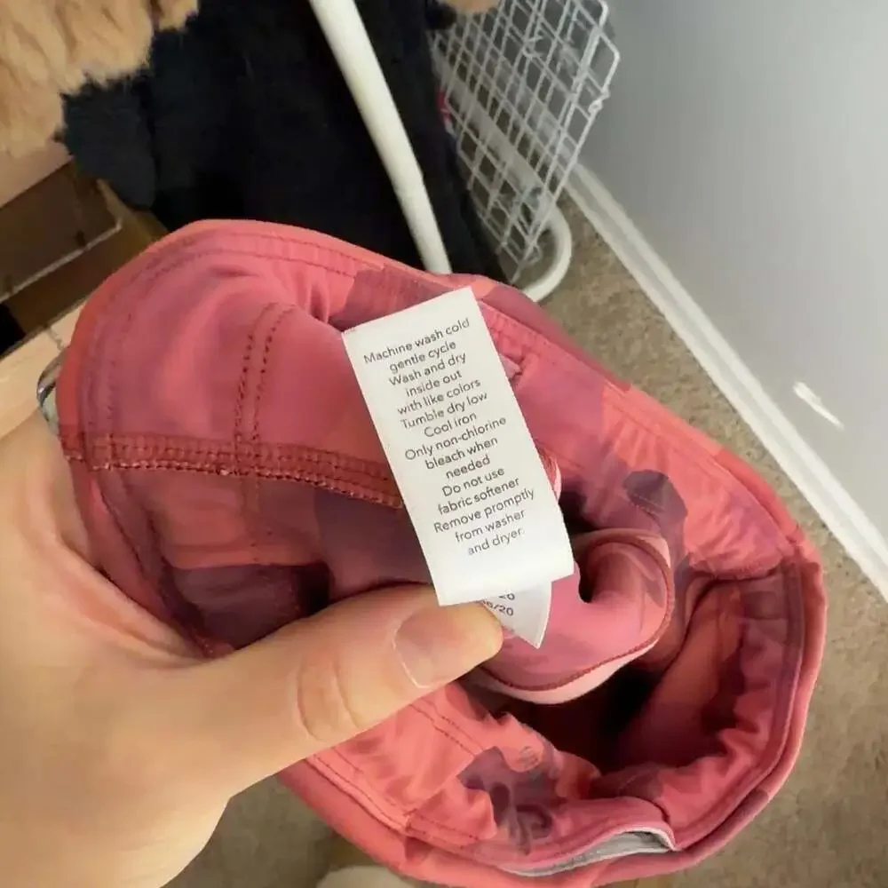 Athleta Pink Camo Performance Leggings Side Stash Pockets Size Small Tall Womens